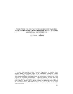 ANTONIO F. P&Eacute;REZ - Organization of American States