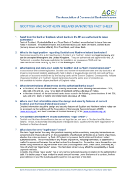 scottish and northern ireland banknotes fact sheet
