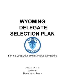 wyoming delegate selection plan