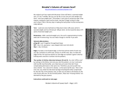 Brooke`s Column of Leaves Scarf