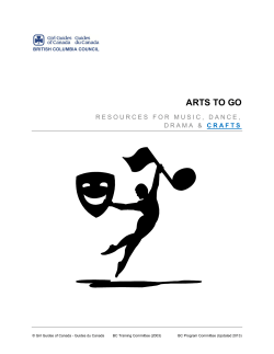 Arts to Go:Crafts - Girl Guides of Canada.