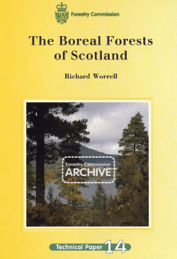 Forestry Commission Technical Paper: The boreal forests of Scotland