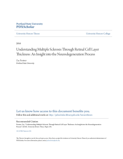 Understanding Multiple Sclerosis Through Retinal Cell Layer
