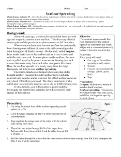 Seafloor Spreading Activity