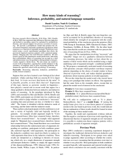 How many kinds of reasoning? Inference, probability, and natural