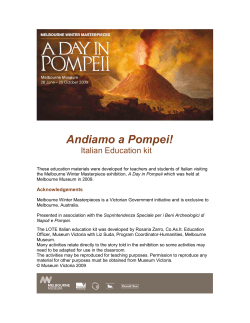 Andiamo a Pompei - Museums Victoria