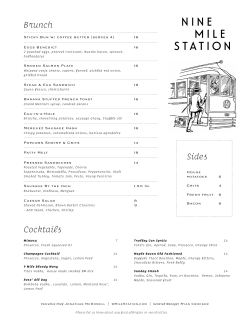 Brunch Cocktails Sides
