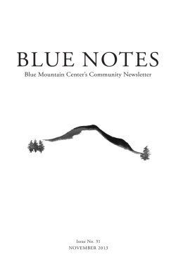 2013 - Blue Mountain Center