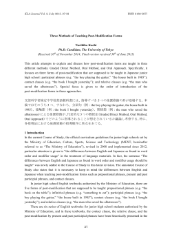 Three methods of teaching post