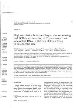 High correlation between Chagas` disease serology and PCR
