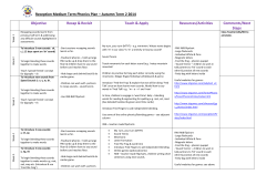 Autumn 2 Med Term phonics plan