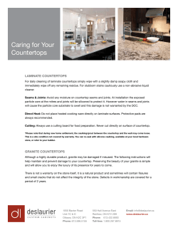 Caring for Your Countertops