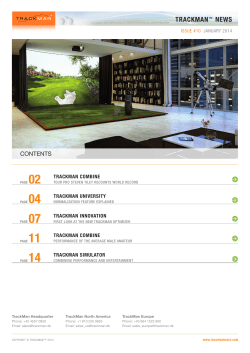 trackman&trade; news
