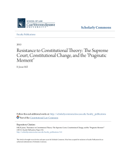 The Supreme Court, Constitutional Change, and the