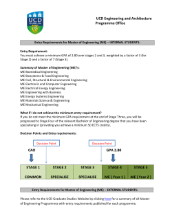 Entry Requirements for ME Engineering