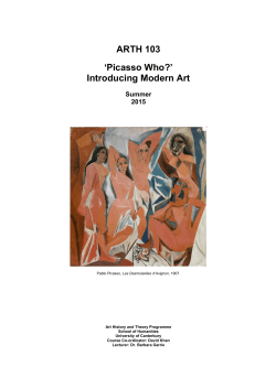 Course Outline - College of Arts