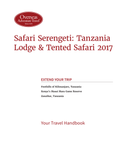 Safari Serengeti - Overseas Adventure Travel