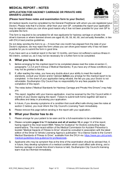 Medical Report - Southampton City Council