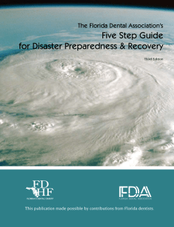The Florida Dental Association`s Five Step Guide For Disaster
