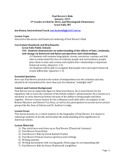 Paul Revere`s Ride - biographiesofthenation