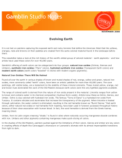 PDF - Gamblin Artists Colors