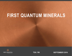 FIRST QUANTUM MINERALS