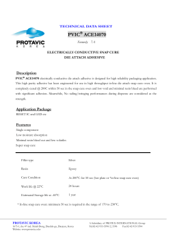 protavic ® ace 14070 - PROTAVIC INTERNATIONAL