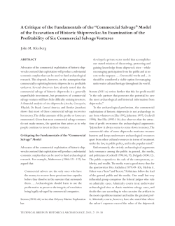 A Critique of the Fundamentals of the “Commercial Salvage” Model