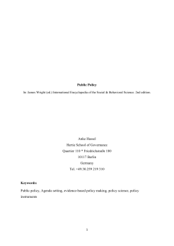 Hassel_Public Policy_March2014