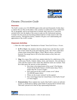 Oceans: Discussion Guide