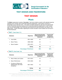 TEST DESIGN Music