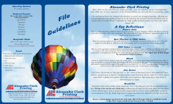 File Guidelines - Alexander Clark Printing