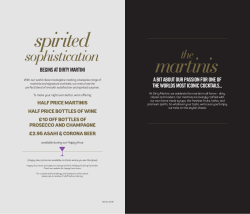 sophistication - Dirty Martini