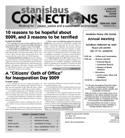 February 2009 - Stanislaus Connections