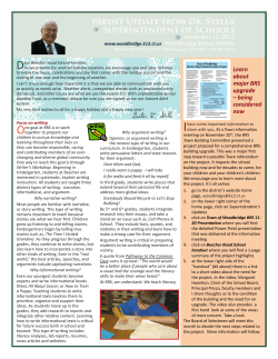 Parent Update from Dr. Stella Superintendent of Schools