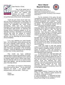 May 2017 Newsletter - St. Peter Lutheran Church