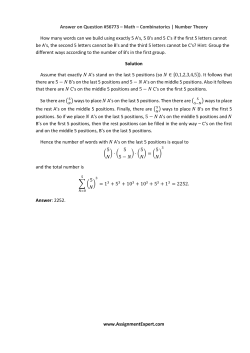 Answer on Question #56773 – Math – Combinatorics | Number