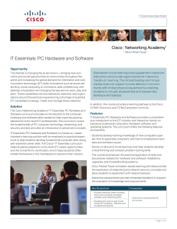 IT Essentials: PC Hardware and Software