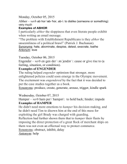 Monday, October 05, 2015 I particularly abhor the sloppiness that