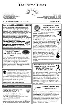 HERE - Caldwell Senior Center