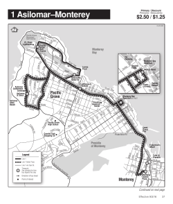 1 Asilomar&ndash;Monterey - Monterey