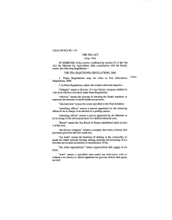 THE TEA ACT IN EXERCISE of the powers conferred by section 25