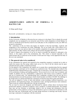 aerodynamics aspects of formula s racing car