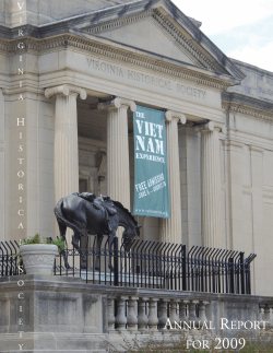 annual report for 2009 - Virginia Historical Society
