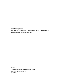 the impacts of event tourism on host communities