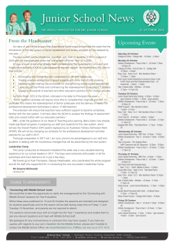 Junior School News - Brisbane Boys College