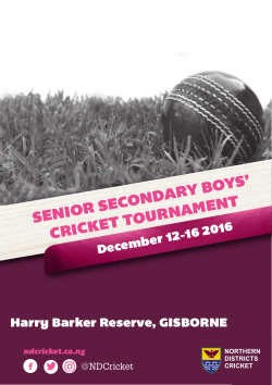 Senior Secondary Schoolboys` Tournament