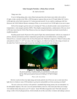 Figure 1: Aurora Borealis - College of Earth and Mineral Sciences
