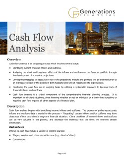 Cash Flow Analysis - Generational Financial Partners, LLC