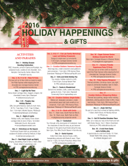 holiday happenings - Pittsburgh Parent